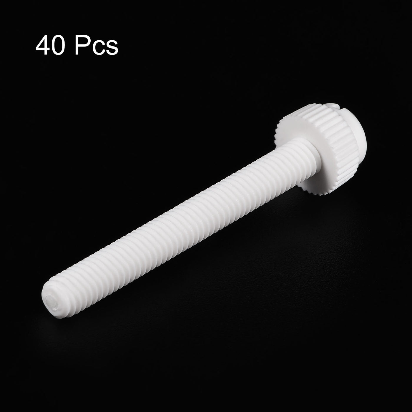 uxcell Plastic Machine Screw Slotted Knurled Fastener Bolt for Electronics, Communications