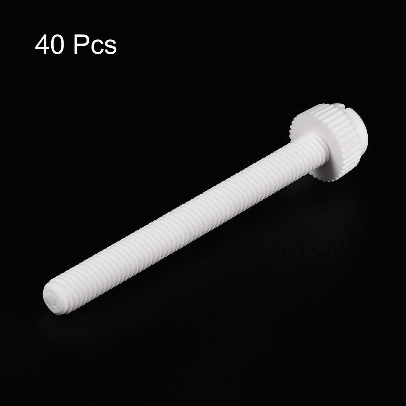 uxcell Plastic Machine Screw Slotted Knurled Fastener Bolt for Electronics, Communications