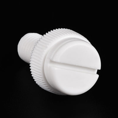 Harfington Plastic Machine Screw Slotted Knurled Fastener Bolt for Electronics, Communications