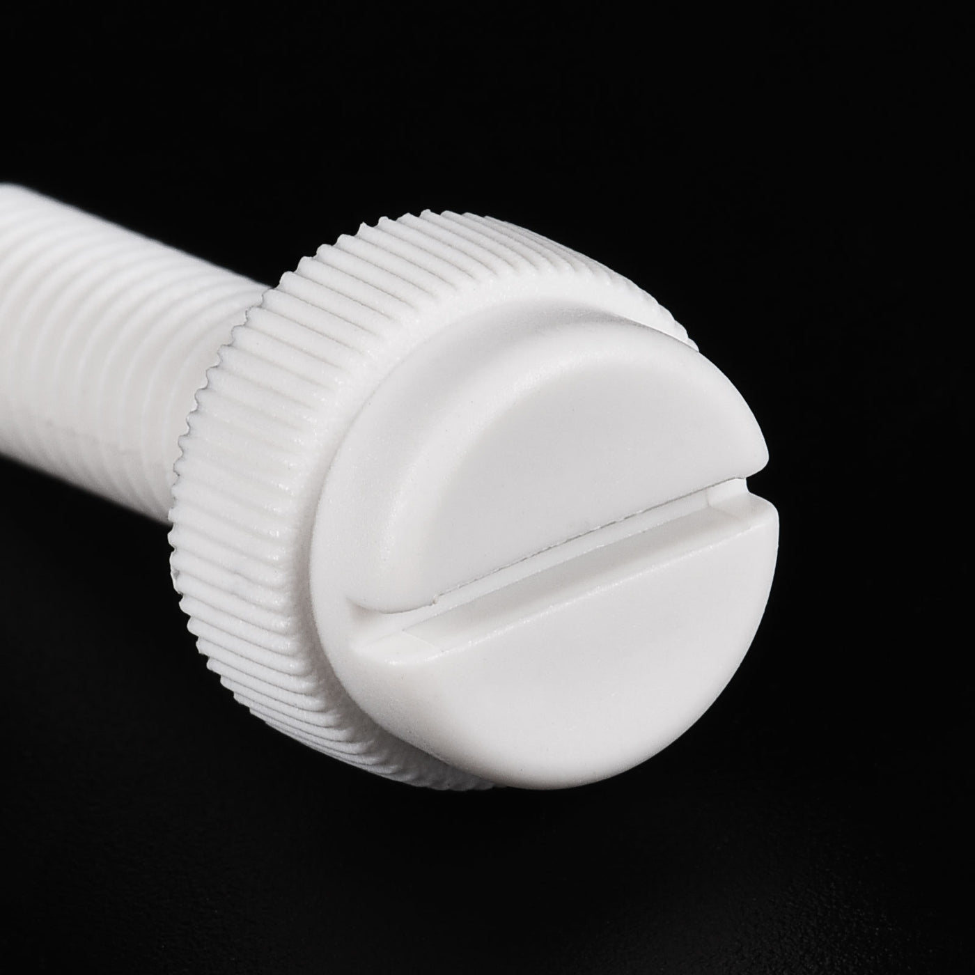 uxcell Plastic Machine Screw Slotted Knurled Fastener Bolt for Electronics, Communications