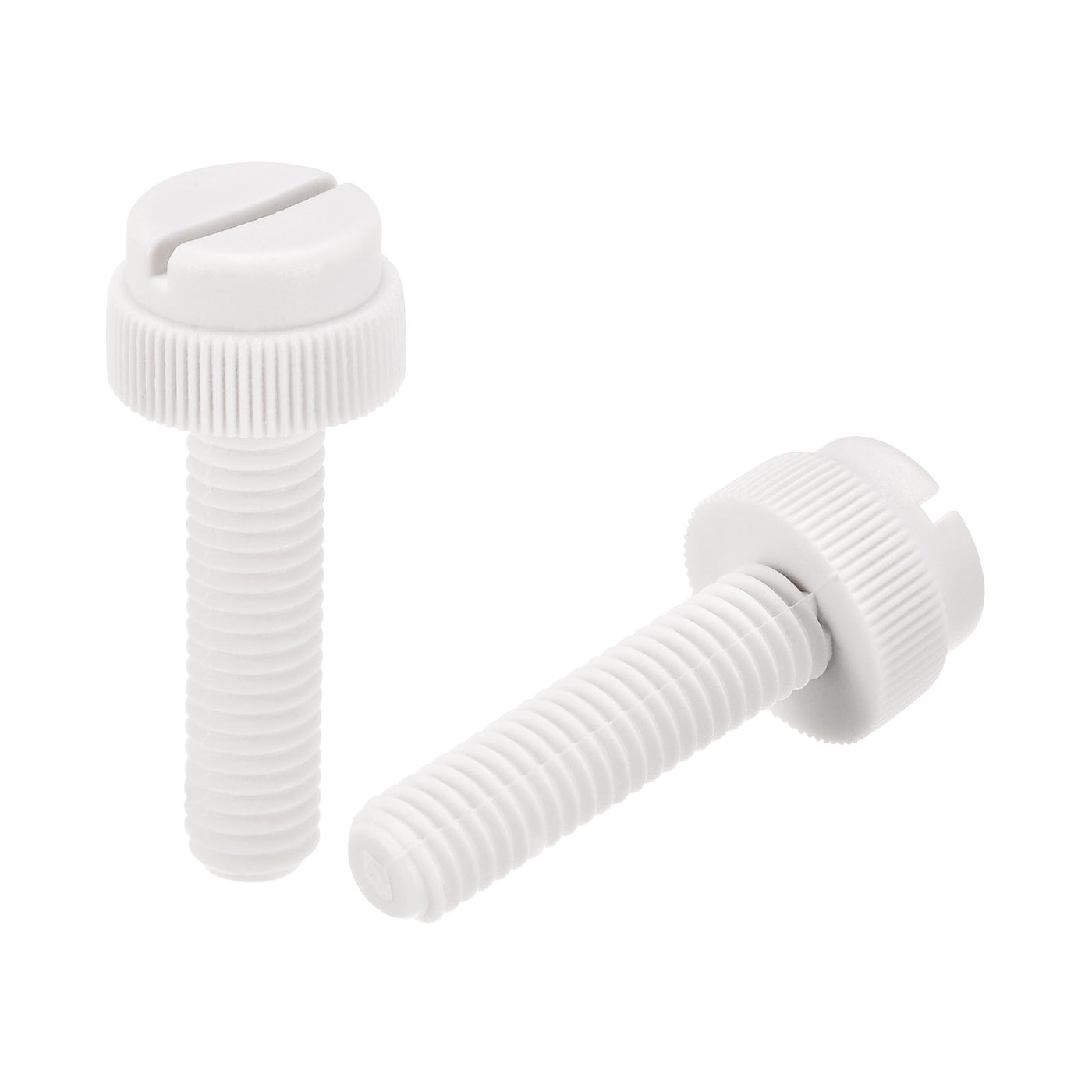 uxcell Plastic Machine Screw Slotted Knurled Fastener Bolt for Electronics, Communications