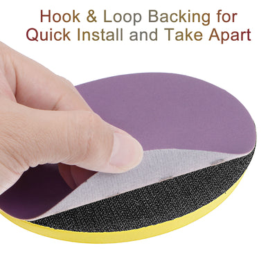 Harfington Sanding Discs Hook and Loop Aluminum Oxide Sand Paper Wet Dry Polish