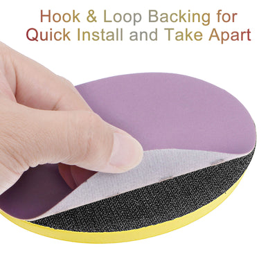 Harfington Sanding Discs Hook and Loop Aluminum Oxide Sand Paper Wet Dry Polish