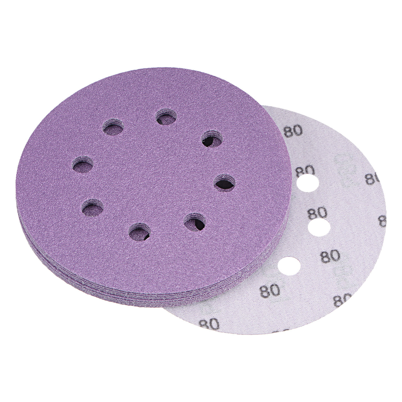 uxcell Sanding Discs Holes Hook Loop Sand Paper