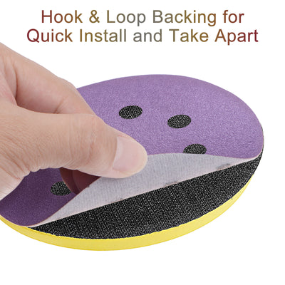 Harfington Sanding Discs Holes Hook Loop Sand Paper