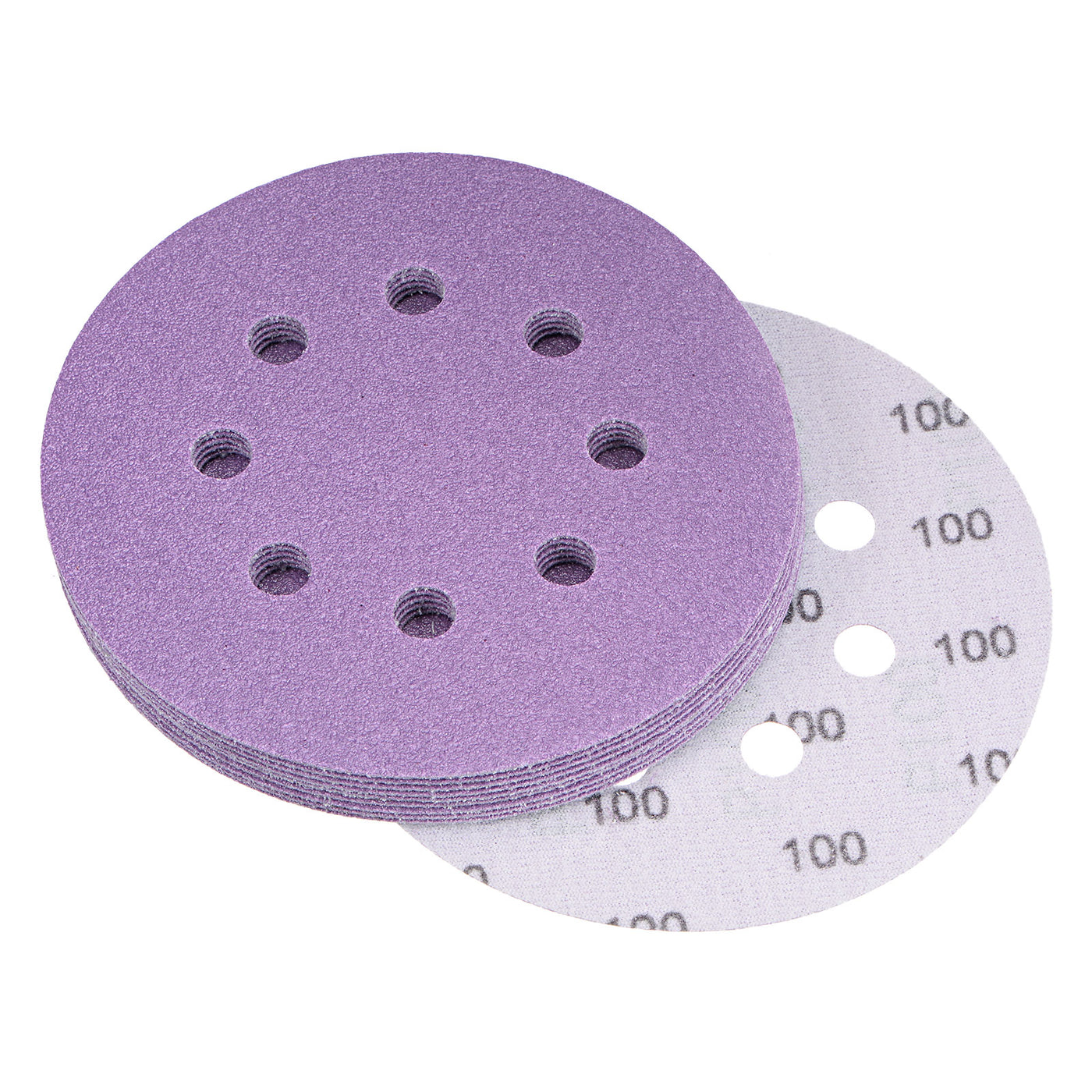 uxcell Sanding Discs Holes Hook Loop Sand Paper