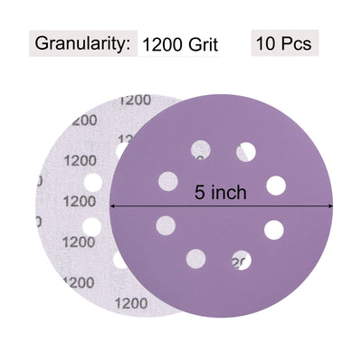 Harfington Sanding Discs Holes Hook Loop Sand Paper