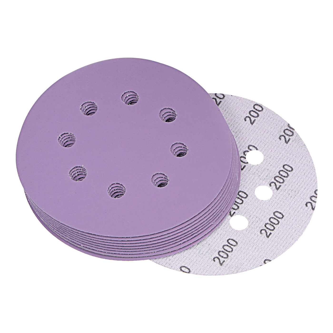 uxcell Sanding Discs Holes Hook Loop Sand Paper