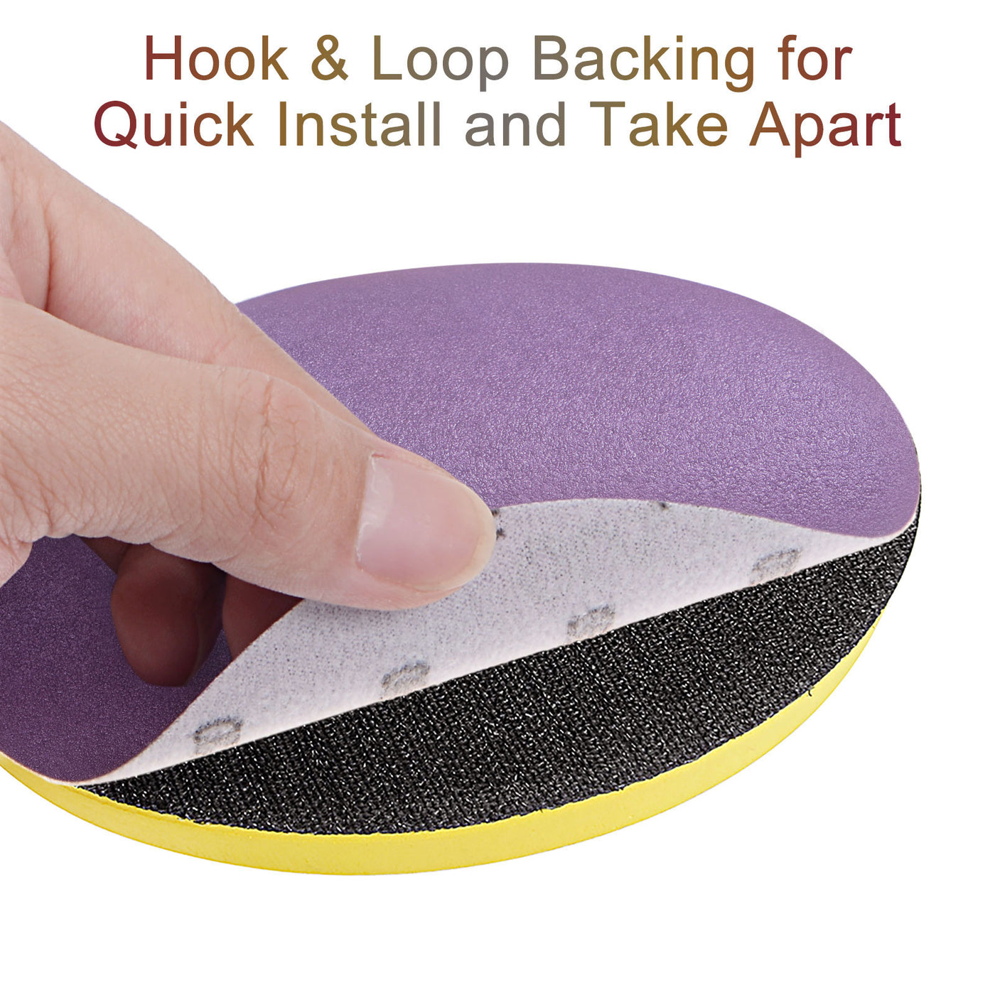 uxcell Sanding Discs Hook Loop Professional Aluminum Oxide Sandpaper