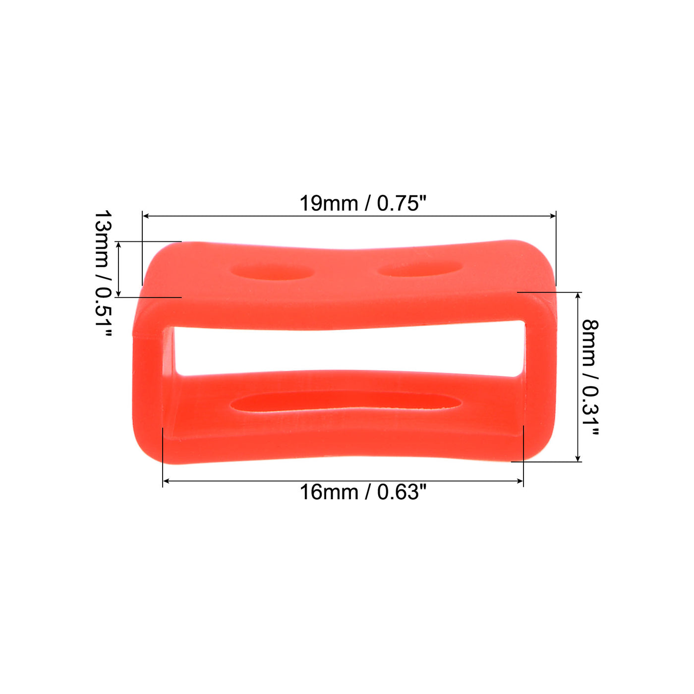 uxcell Watch Band Strap Loop Silicone for Watch Band