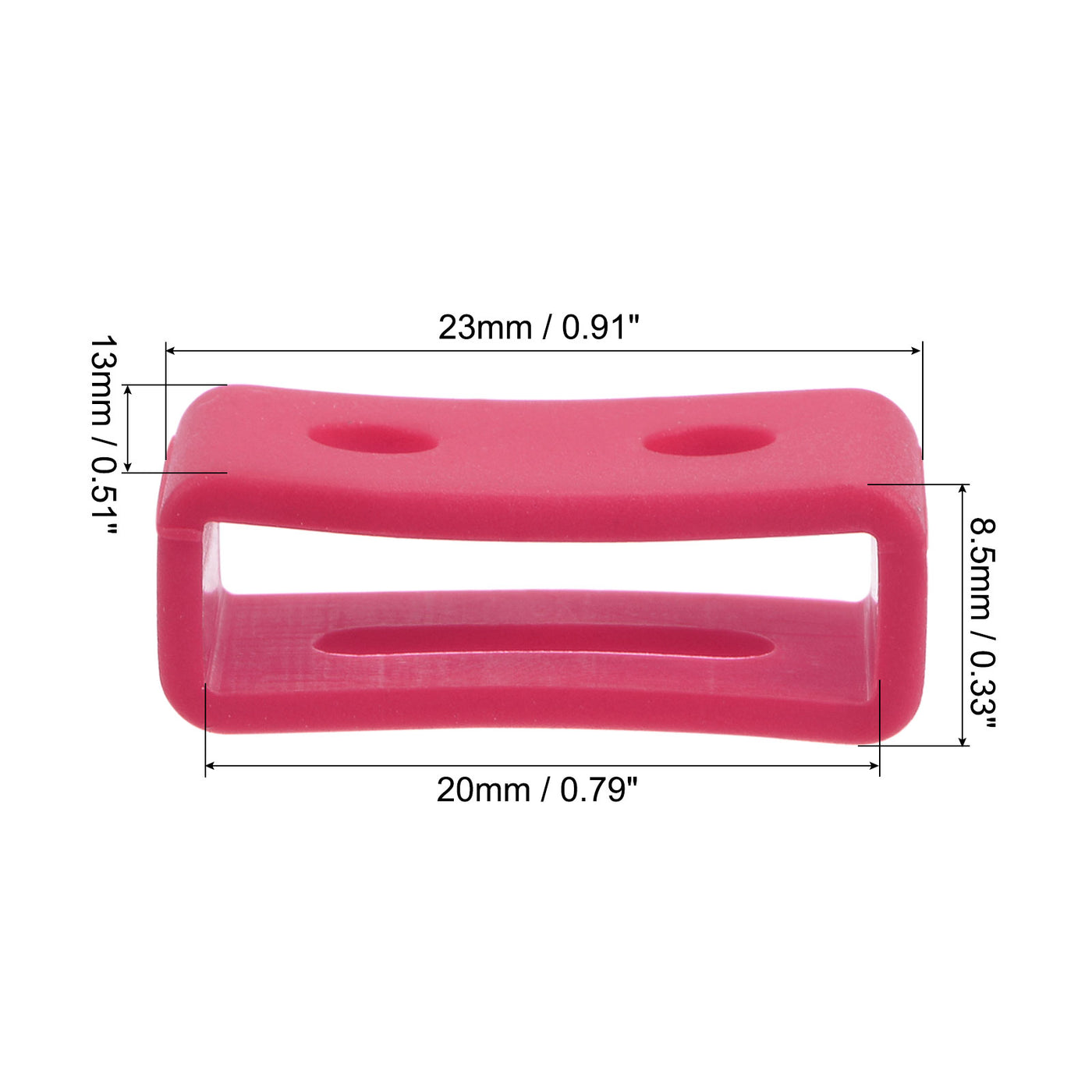 uxcell Watch Band Strap Loop, Silicone for Watch Band