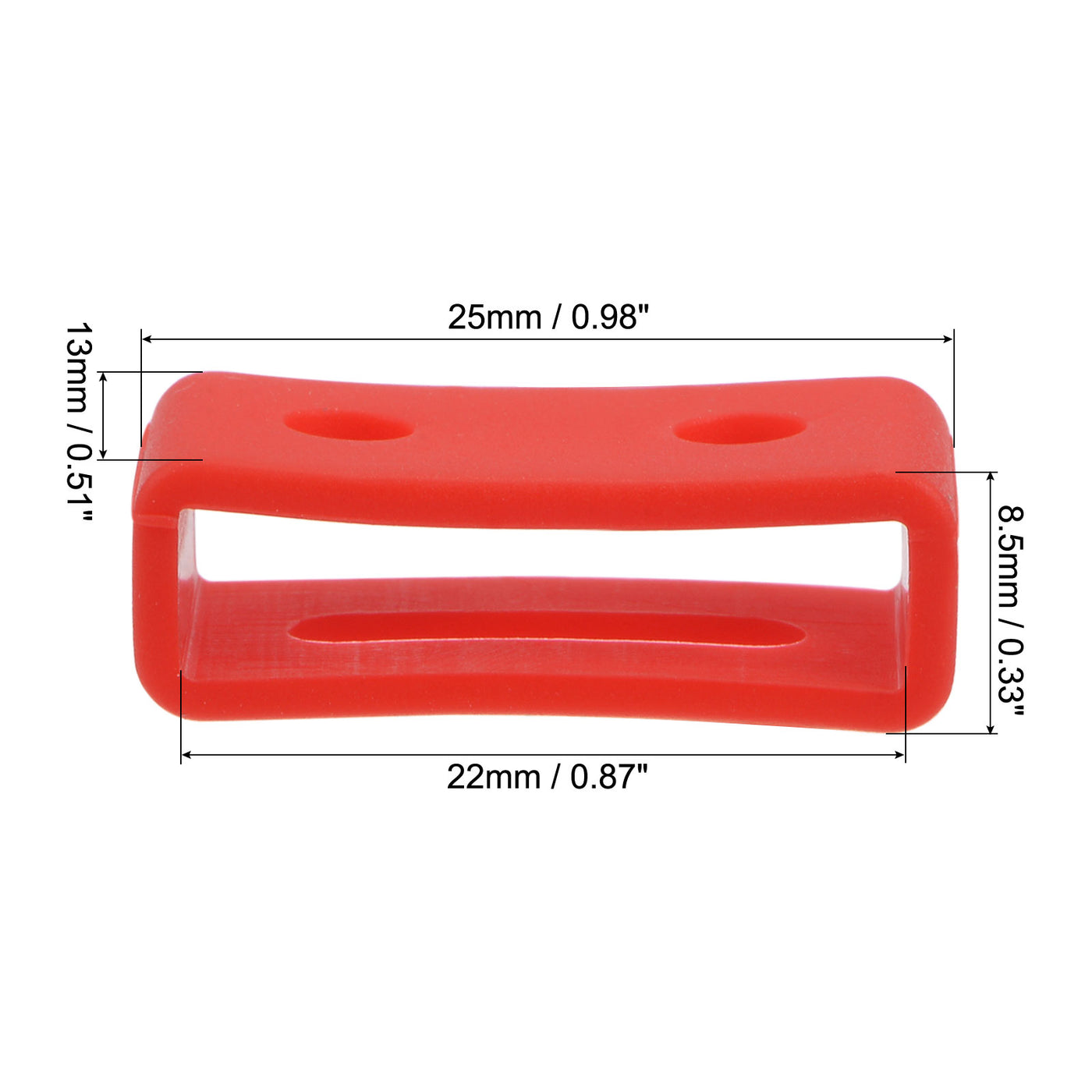 uxcell Watch Band Strap Loop, Silicone for Watch Bands