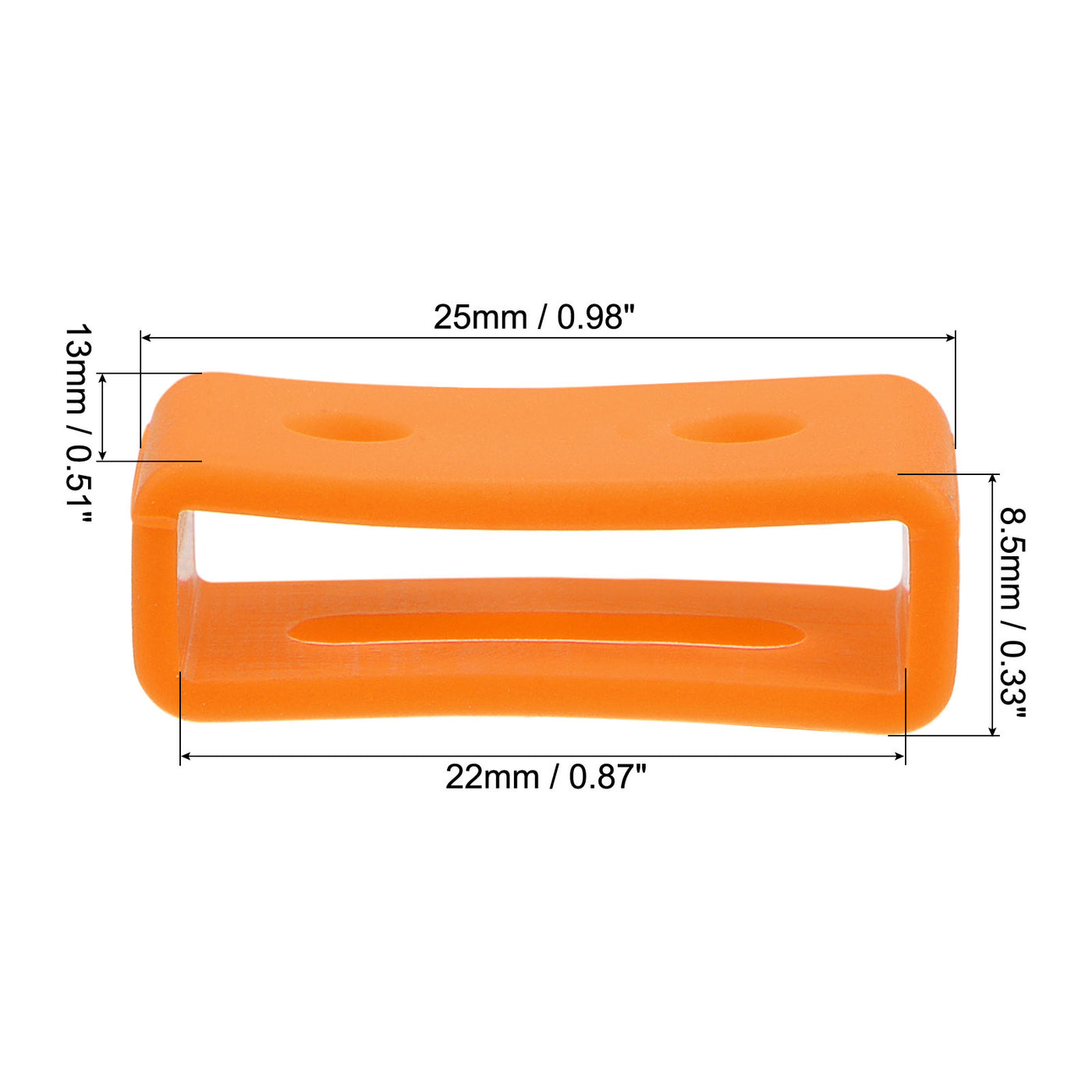uxcell Watch Band Strap Loop, Silicone for Watch Bands