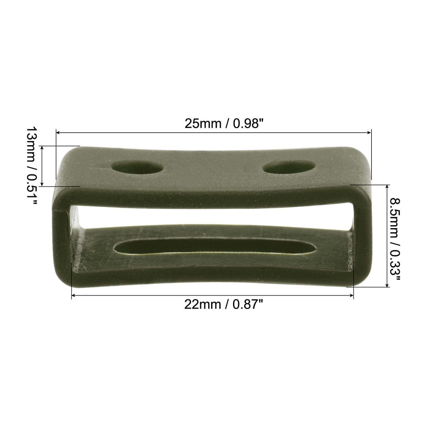 uxcell Watch Band Strap Loop, Silicone for Watch Bands