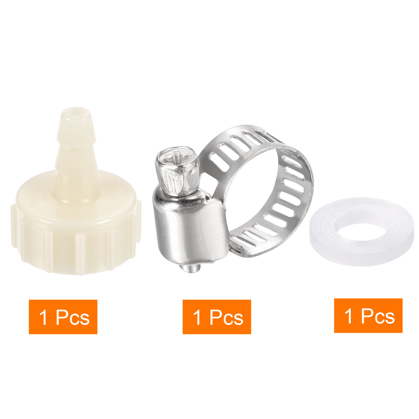 Harfington ABS Hose Fitting, Hose Clamp, Washer