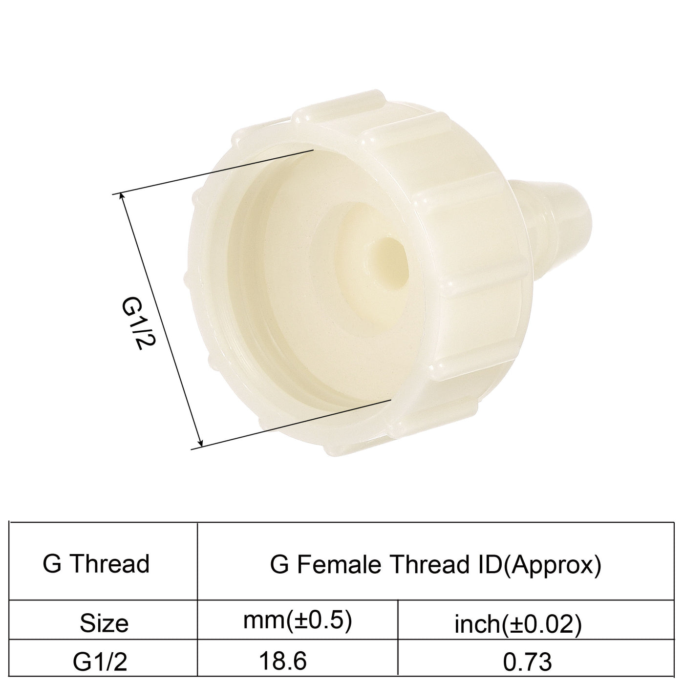 Harfington ABS Hose Fitting, Hose Clamp, Washer