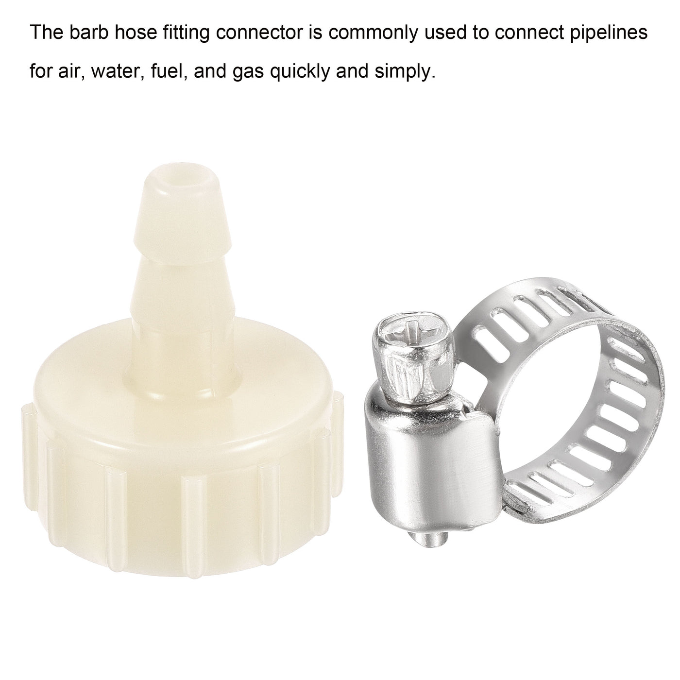 Harfington ABS Hose Fitting, Hose Clamp, Washer