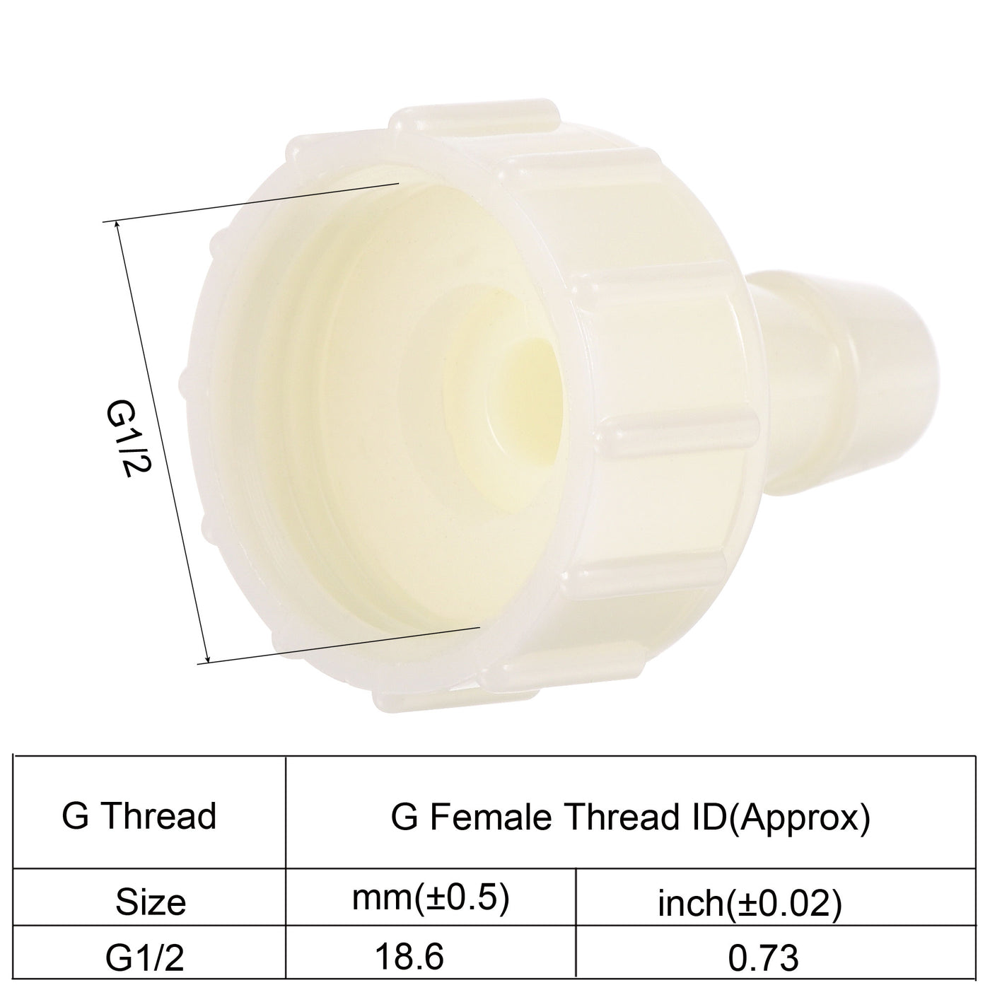 Harfington ABS Hose Fitting, Hose Clamp, Washer