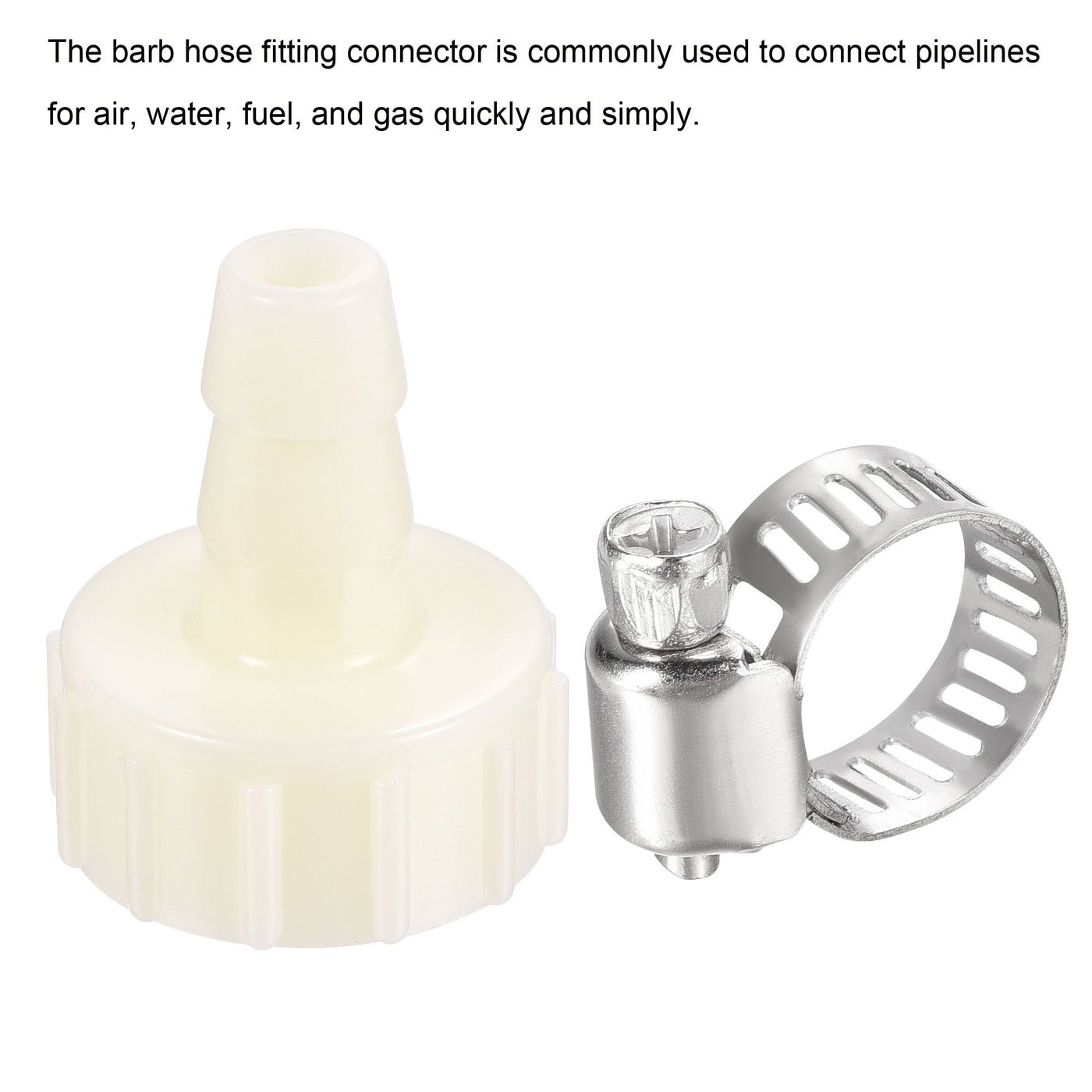 Harfington ABS Hose Fitting, Hose Clamp, Washer