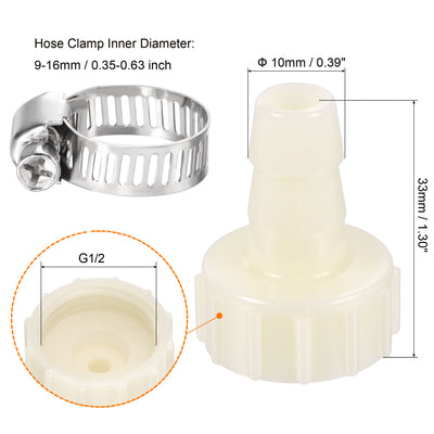 Harfington ABS Hose Fitting, Hose Clamp, Washer