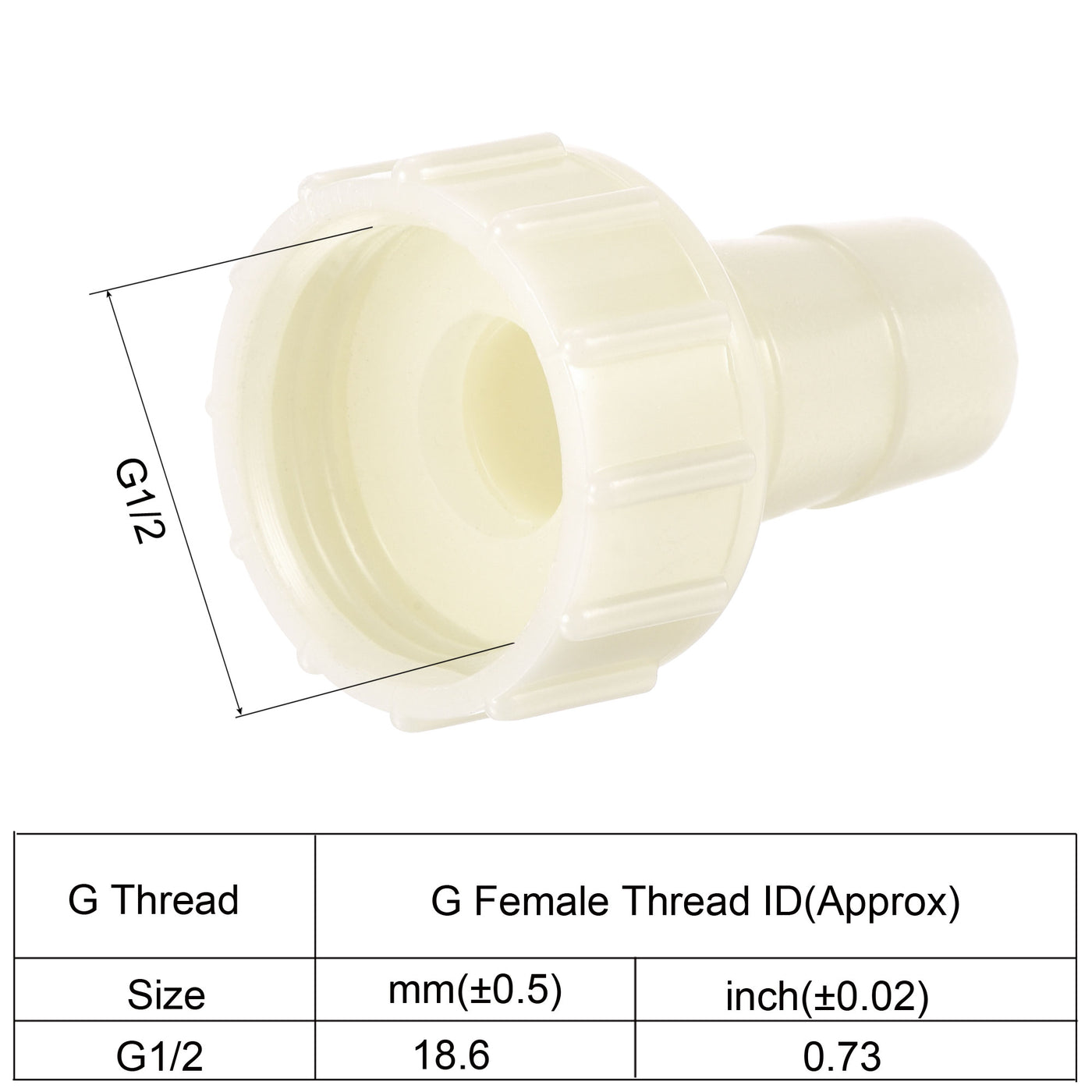 Harfington ABS Hose Fitting, Hose Clamp, Washer