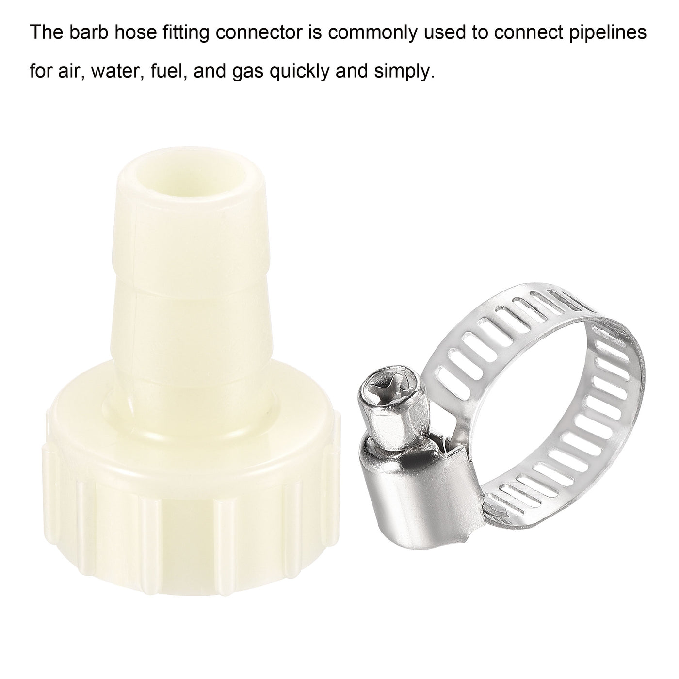 Harfington ABS Hose Fitting, Hose Clamp, Washer