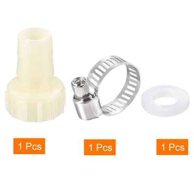 Harfington ABS Hose Fitting, Hose Clamp, Washer