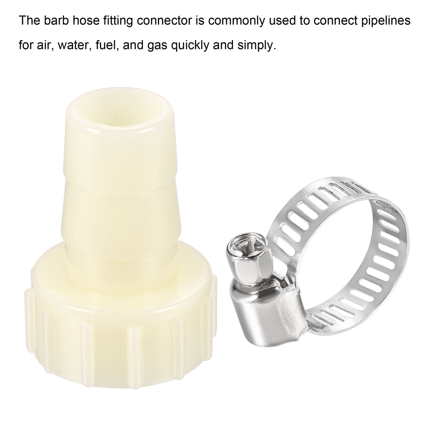 Harfington ABS Hose Fitting, Hose Clamp, Washer