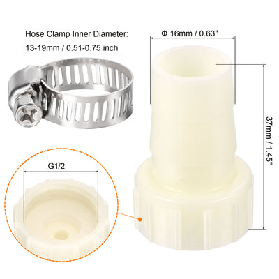 Harfington ABS Hose Fitting, Hose Clamp, Washer
