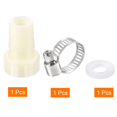 Harfington ABS Hose Fitting, Hose Clamp, Washer