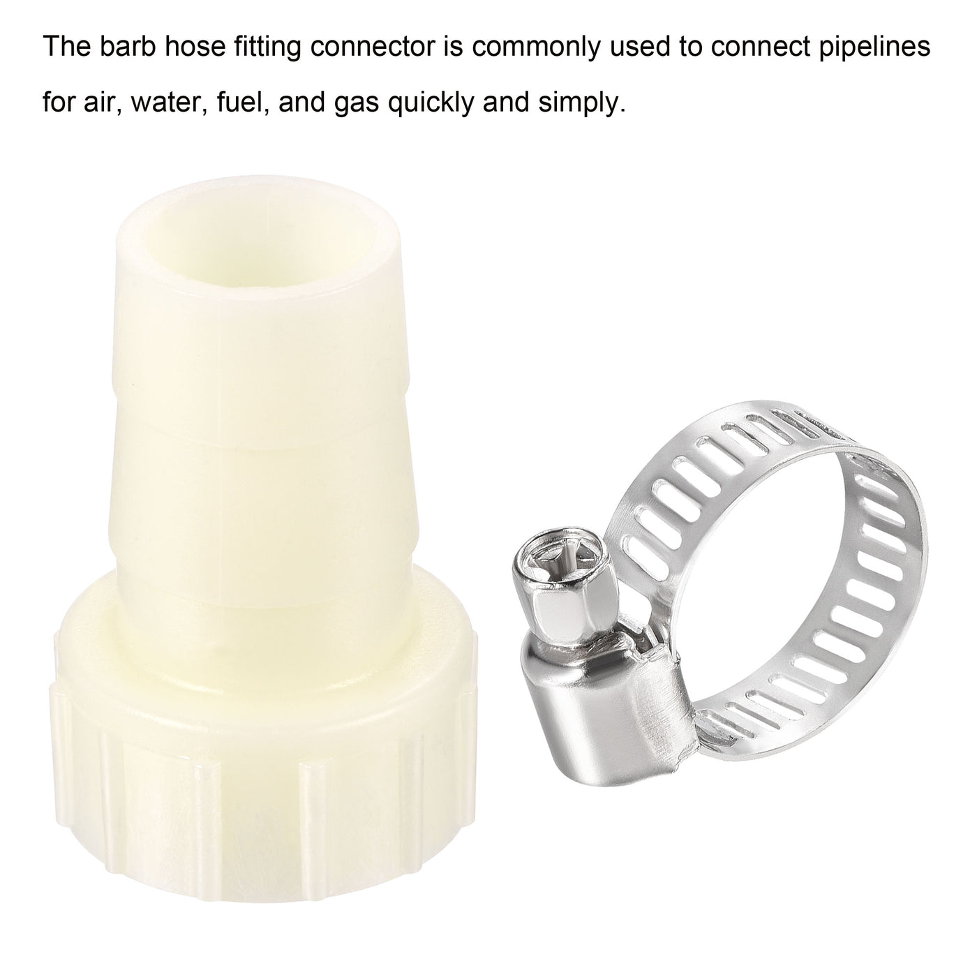 Harfington ABS Hose Fitting, Hose Clamp, Washer