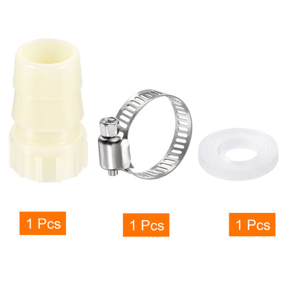 Harfington ABS Hose Fitting, Hose Clamp, Washer