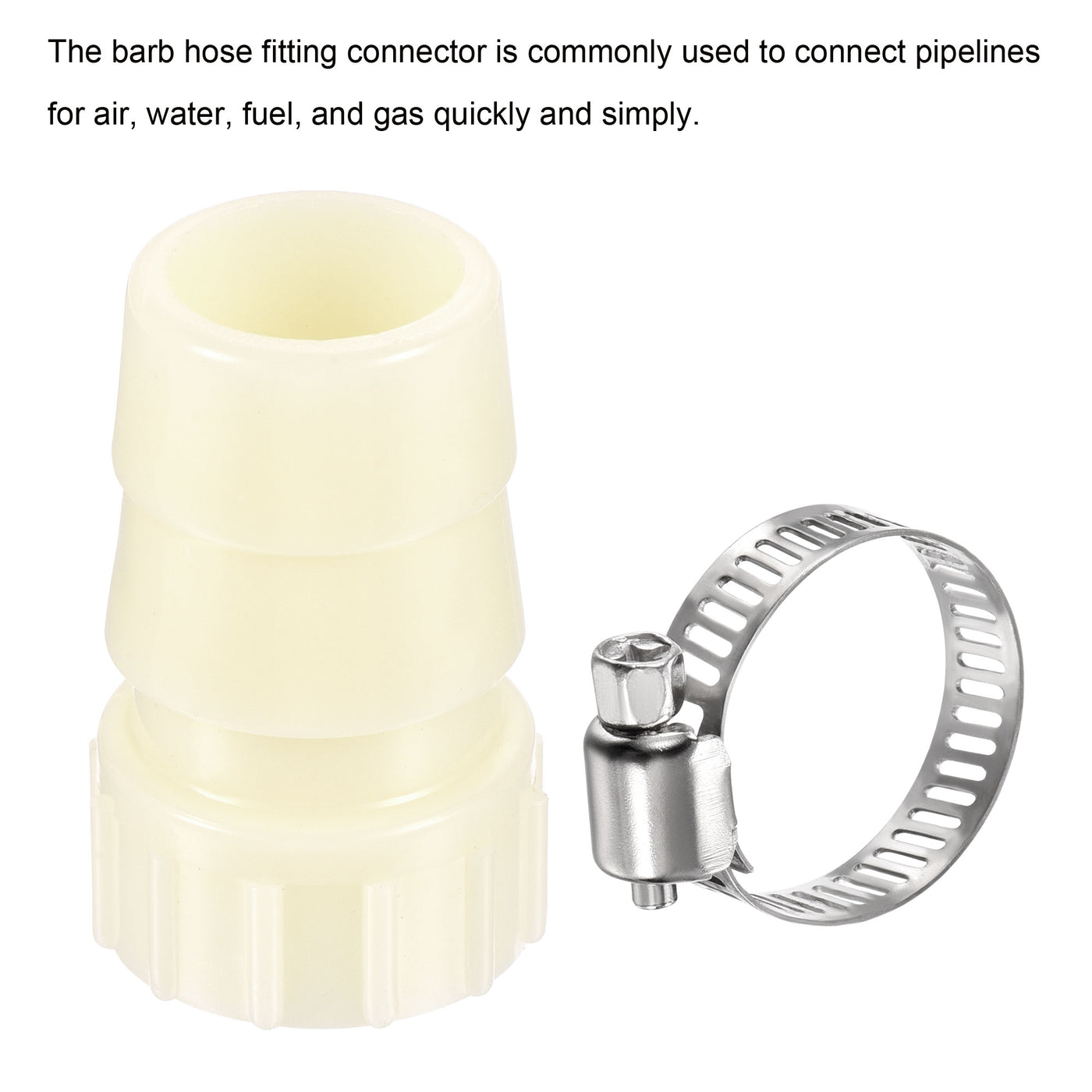 Harfington ABS Hose Fitting, Hose Clamp, Washer