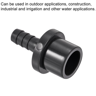 Harfington PVC Pipe Fitting Barbed Spigot Straight Hose Connectors