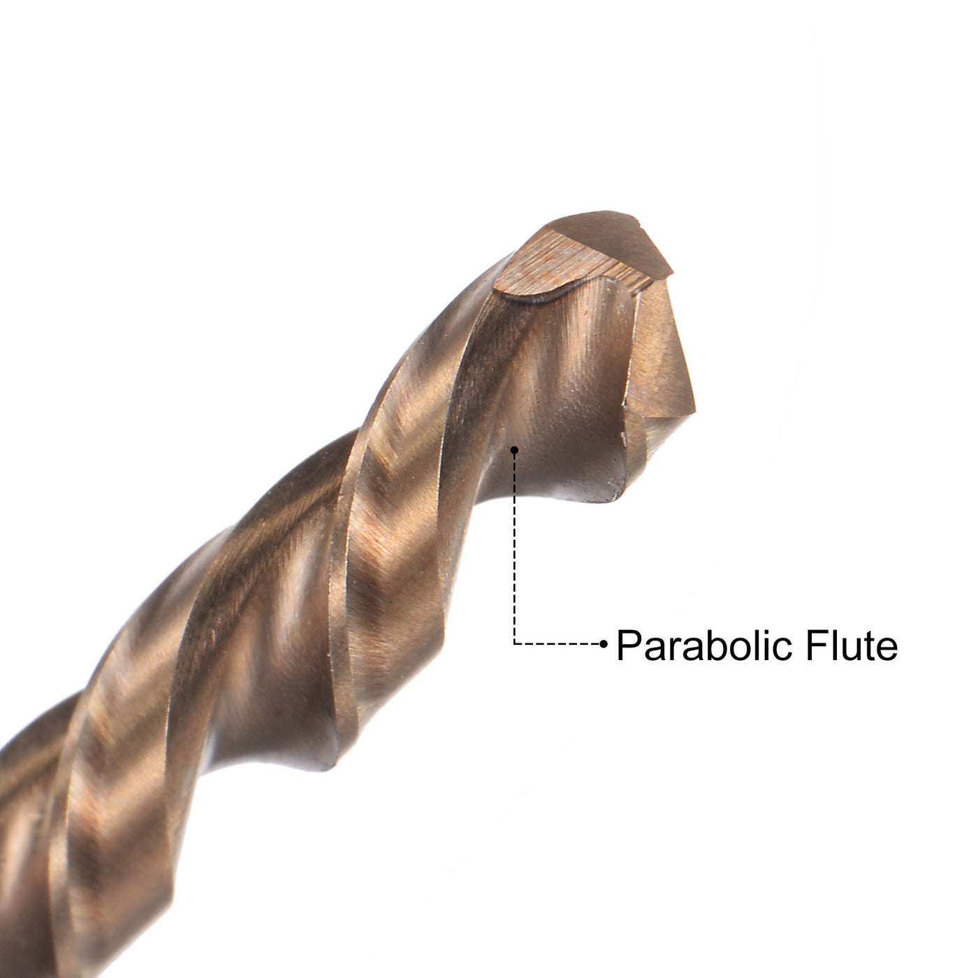 uxcell M35 High Speed Steel Parabolic Flute Drill Bit