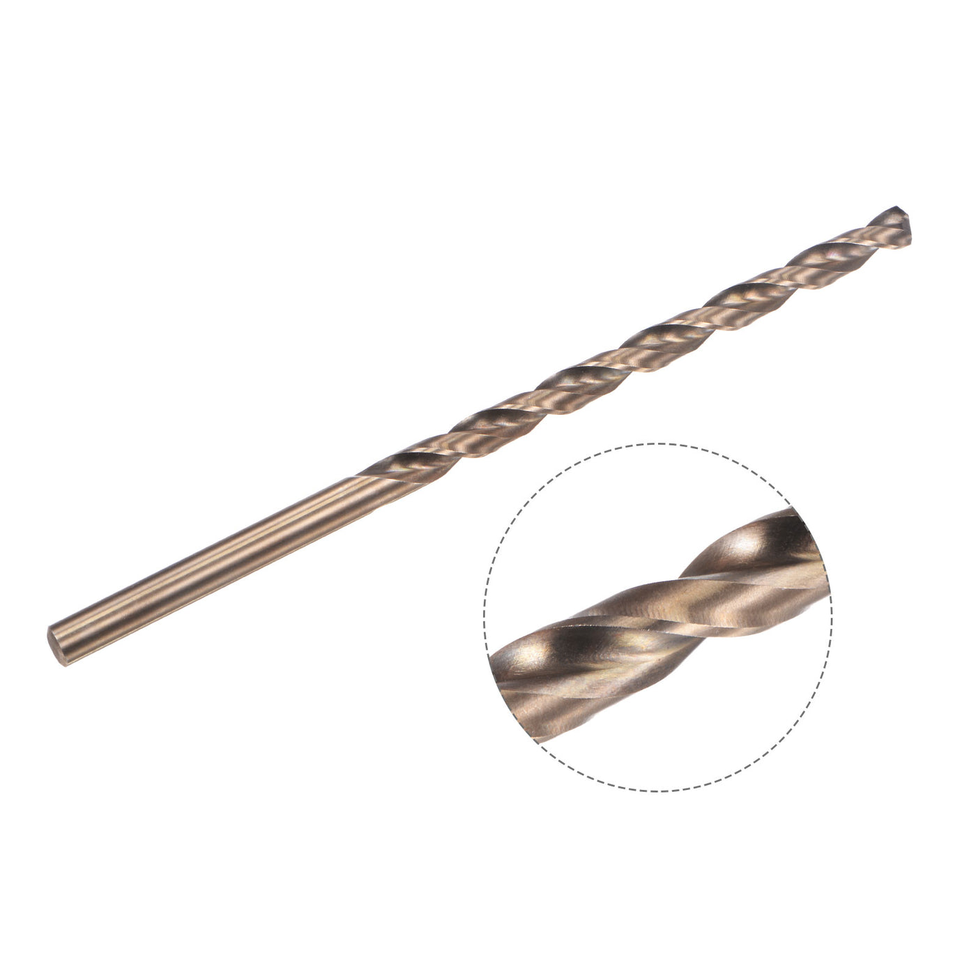 uxcell M35 High Speed Steel Parabolic Flute Drill Bit Cobalt Steel
