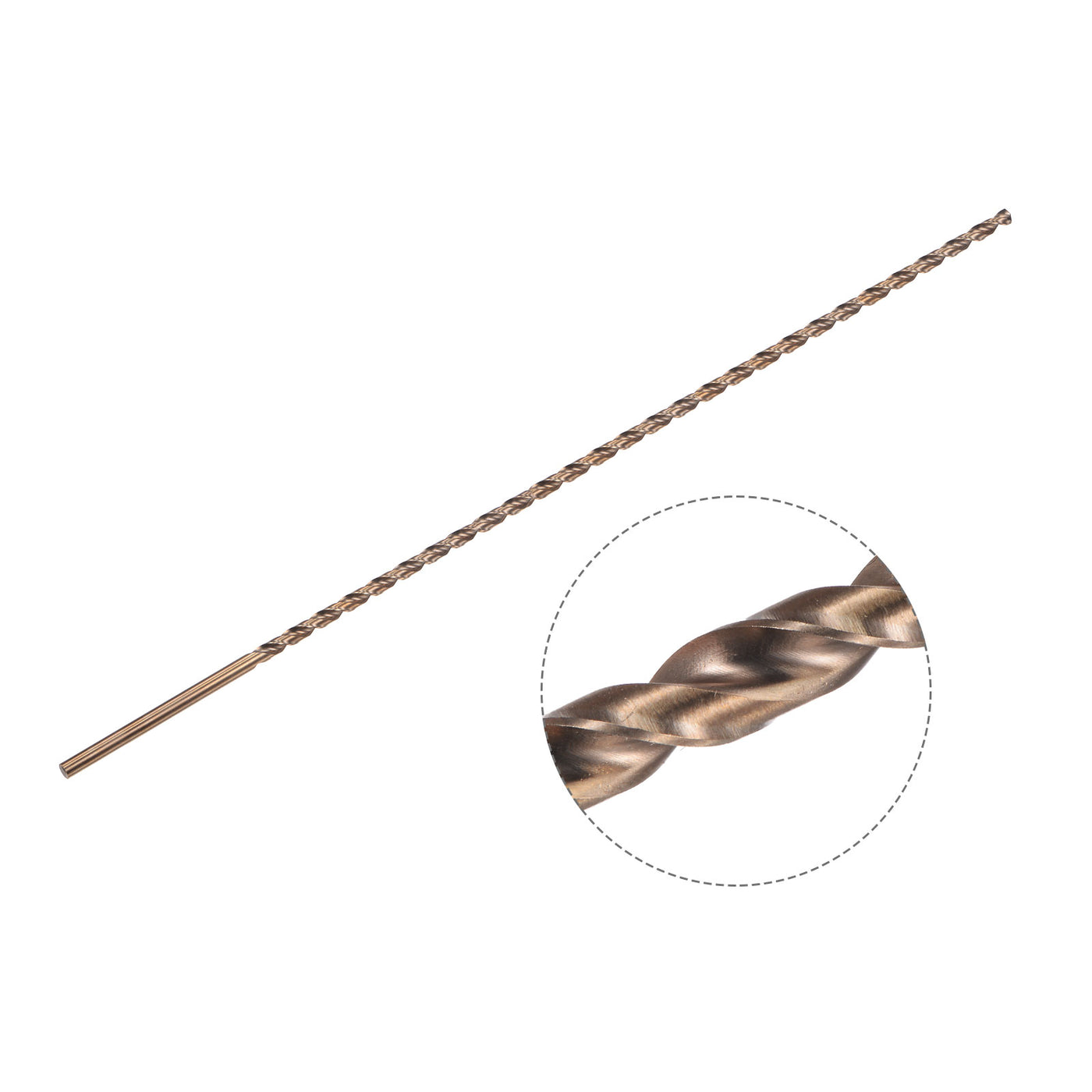 uxcell M35 High-speed Steel Parabolic Flute Drill Bit, Cobalt Steel
