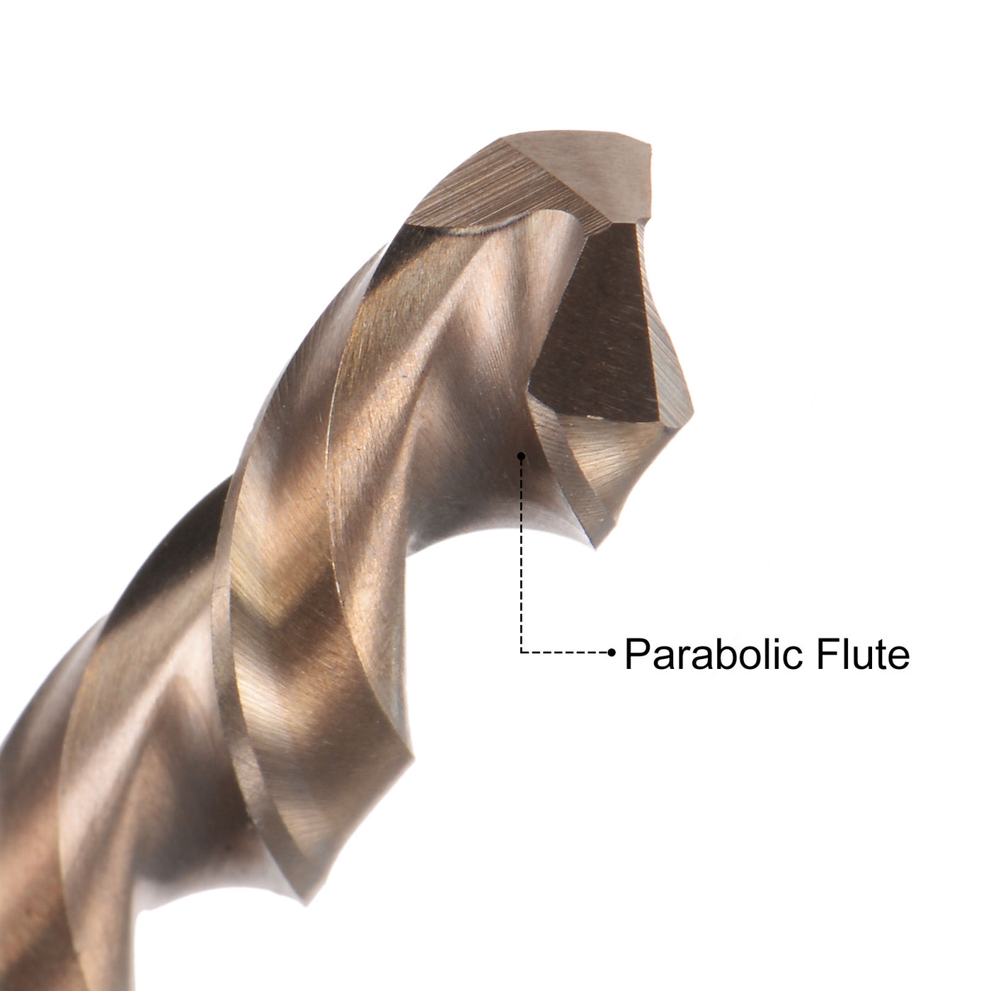 uxcell M35 High Speed Steel Parabolic Flute Drill Bit Cobalt Steel