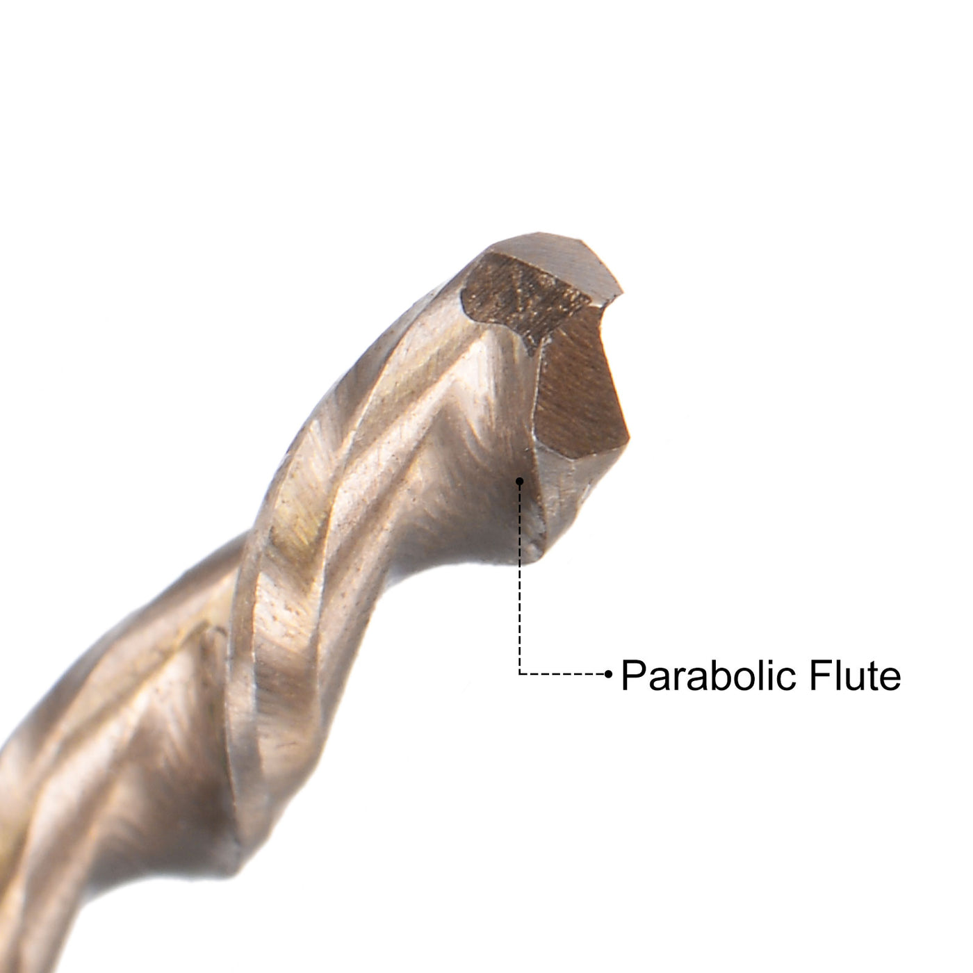 uxcell M35 High-speed Steel Parabolic Flute Drill Bit Cobalt Steel