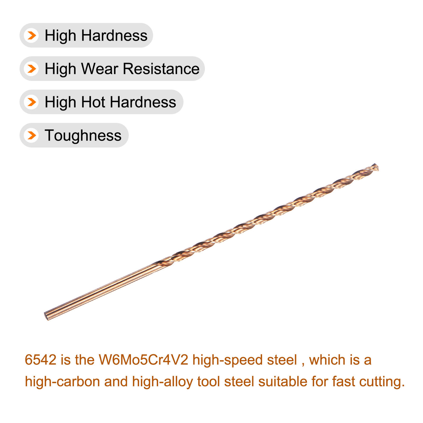 uxcell M35 High Speed Steel Twist Drill Bits