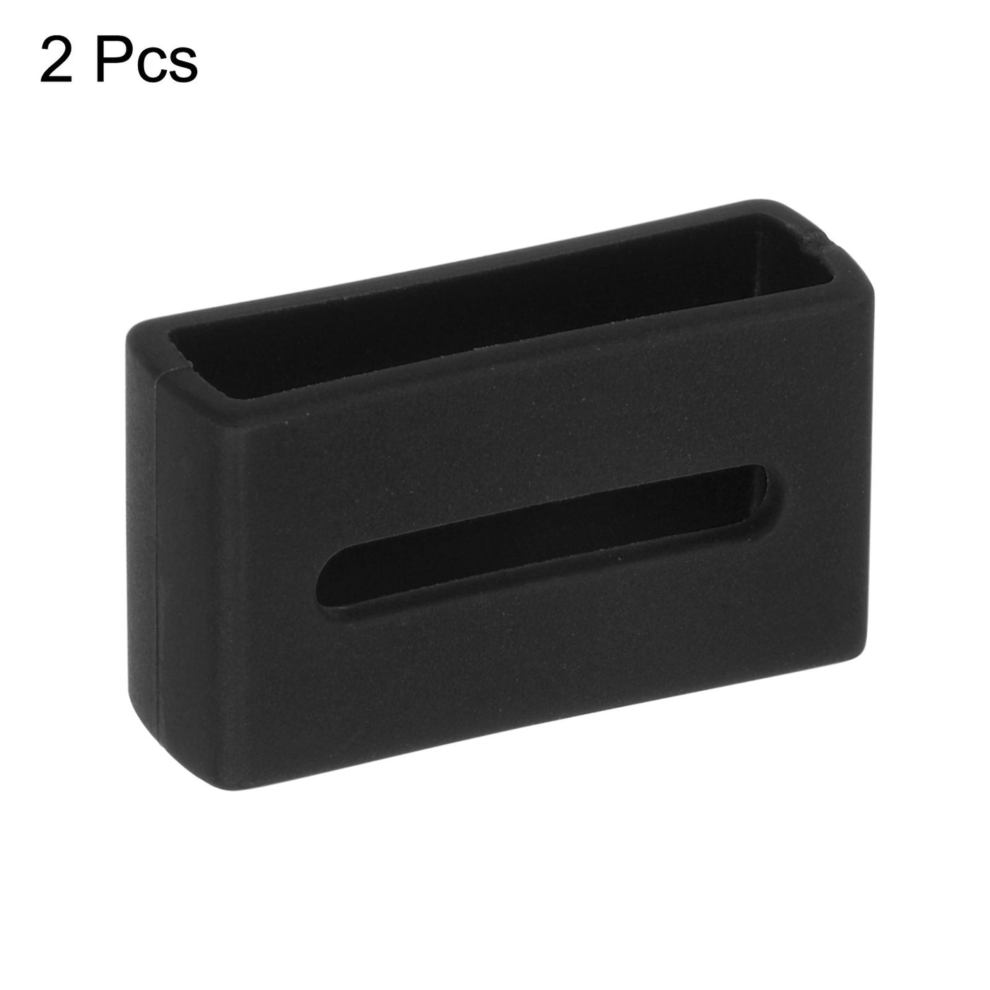 uxcell Watch Band Double-sided Slotted Loops Silicone for Band