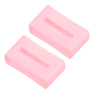 Harfington Watch Band Double-sided Slotted Loops Silicone for Band