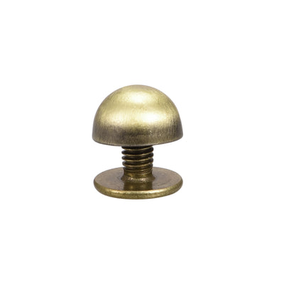 Harfington Screw Back Rivets, Hollow Curved Head Leather Studs