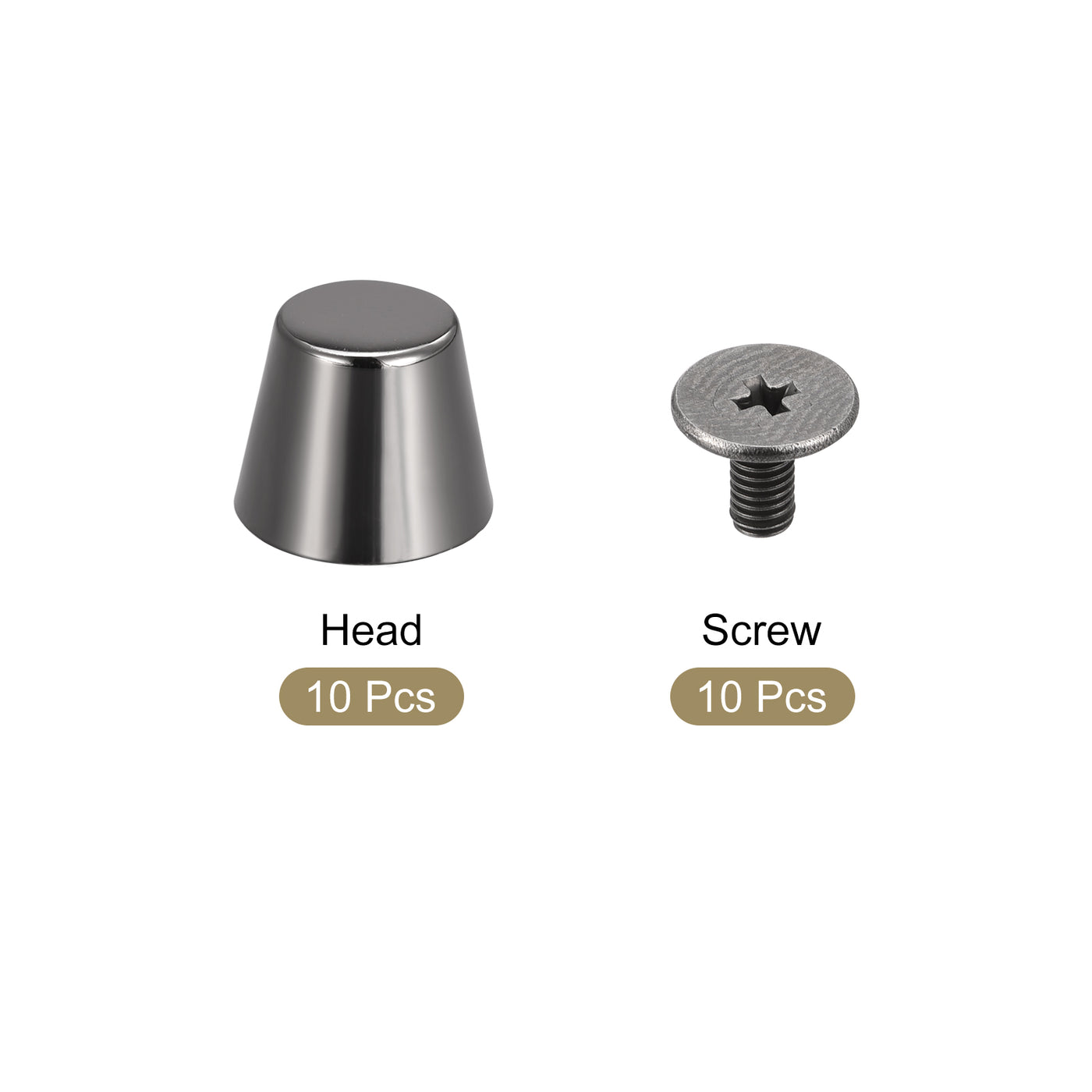 Harfington Screw Back Rivets, Hollow Flat Head Leather Studs for Bags