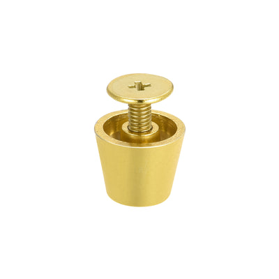 Harfington Screw Back Rivets Hollow Flat Head Leather Studs for DIY
