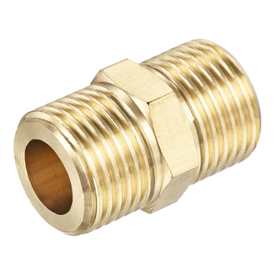 Harfington Brass Pipe Fitting Male Thread Hex Connector Pipe Adapter