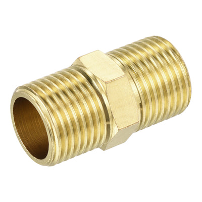 Harfington Brass Pipe Fitting Male Thread Hex Connector Pipe Adapter