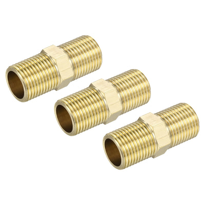 Harfington Brass Pipe Fitting Male Thread Hex Connector Pipe