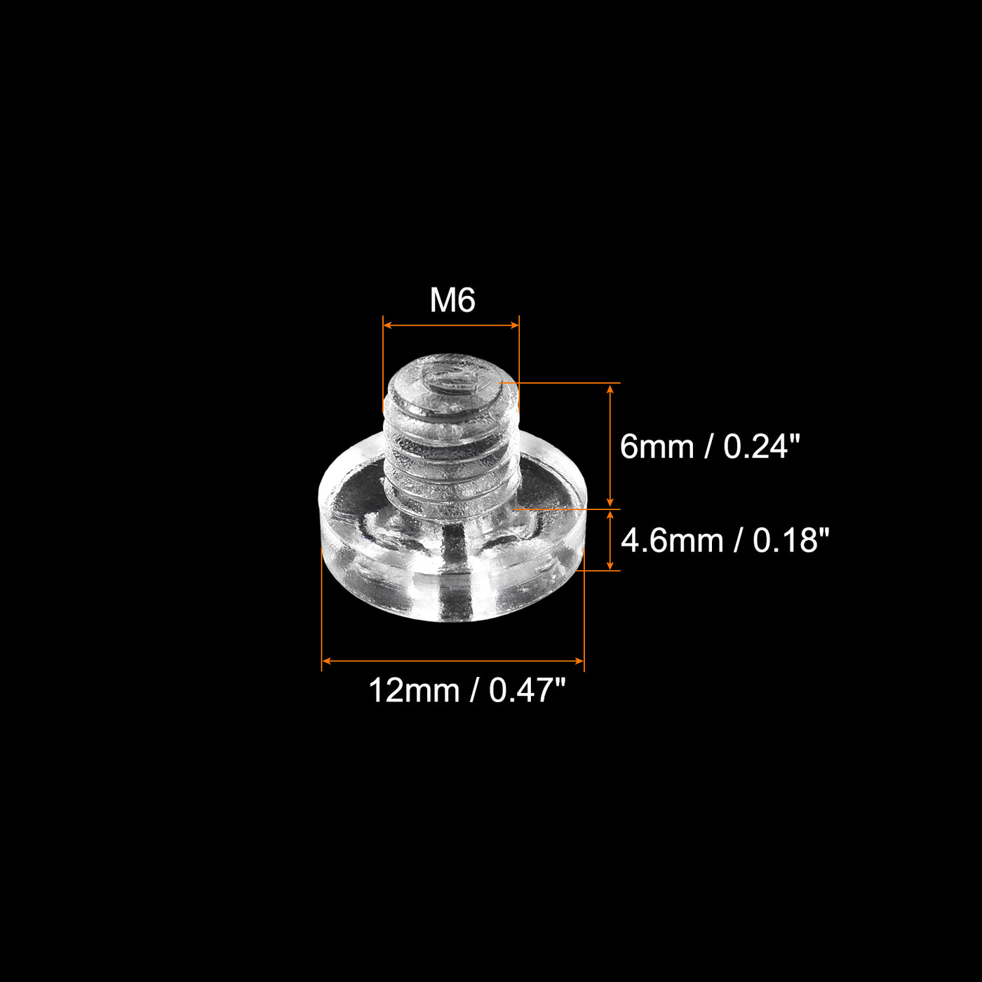 Harfington Plastic Phillips Bolts, PC Pan Head Machine Screws