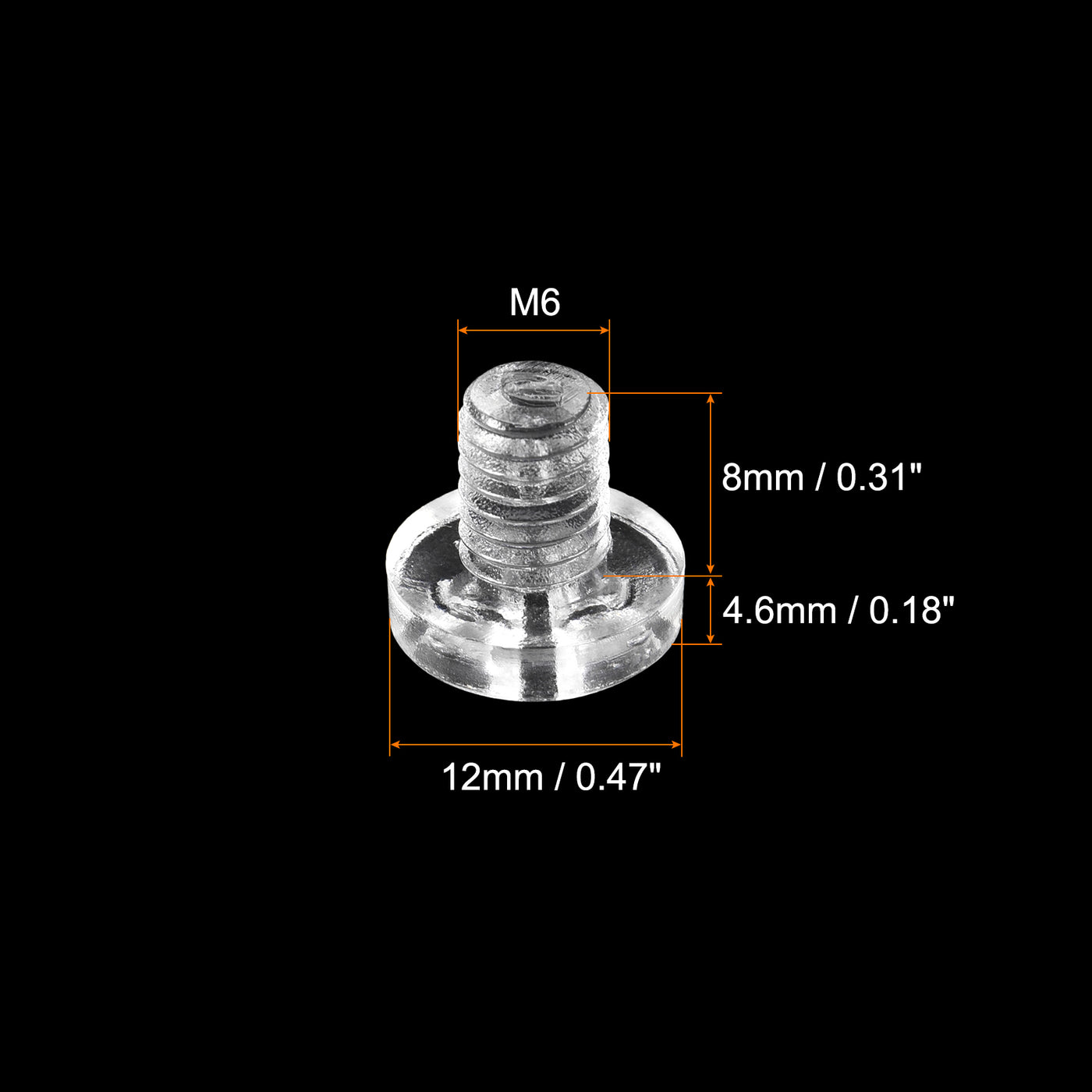 Harfington Plastic Phillips Bolts, PC Pan Head Machine Screws